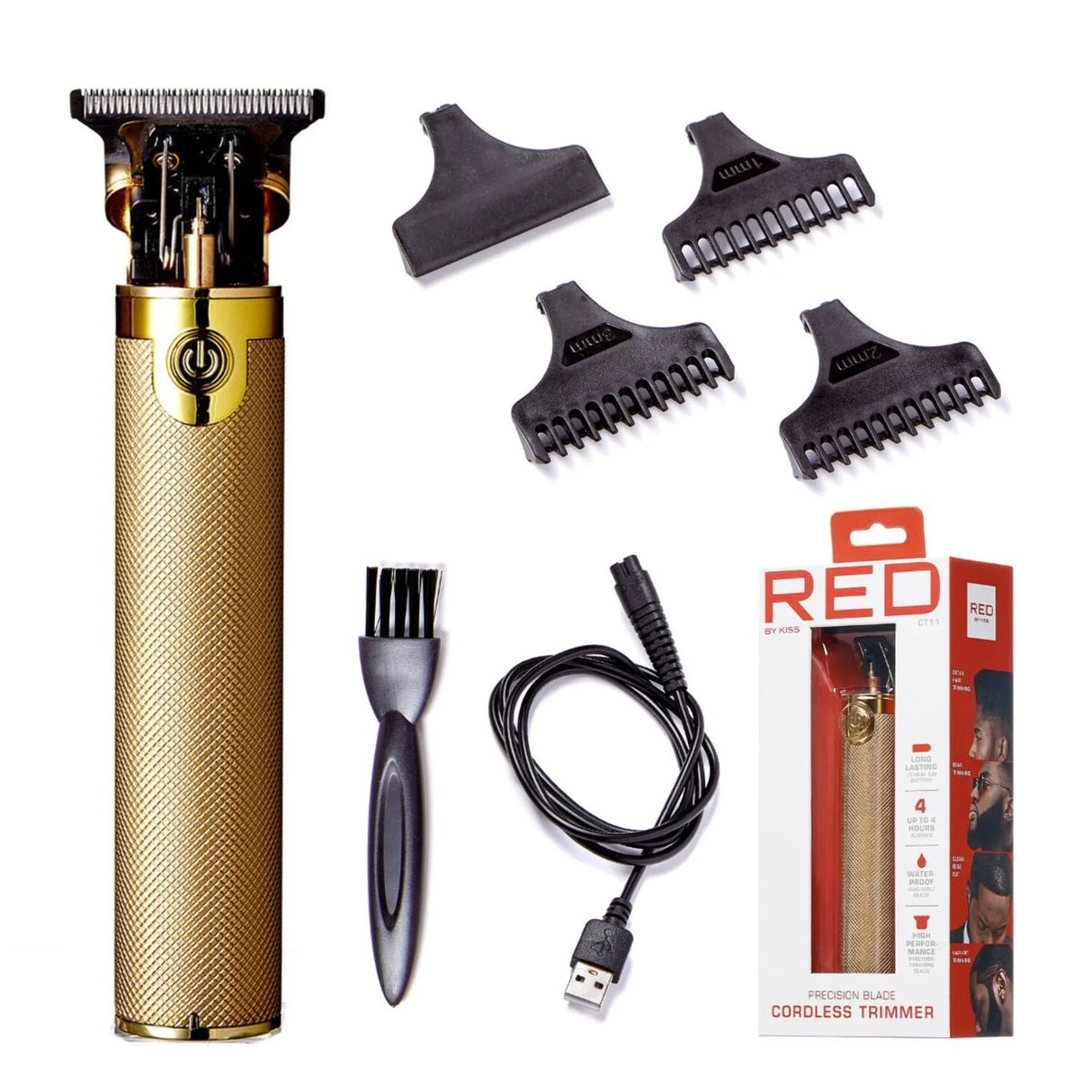 RED BY KISS Precision Blade Cordless Trimmer Gold