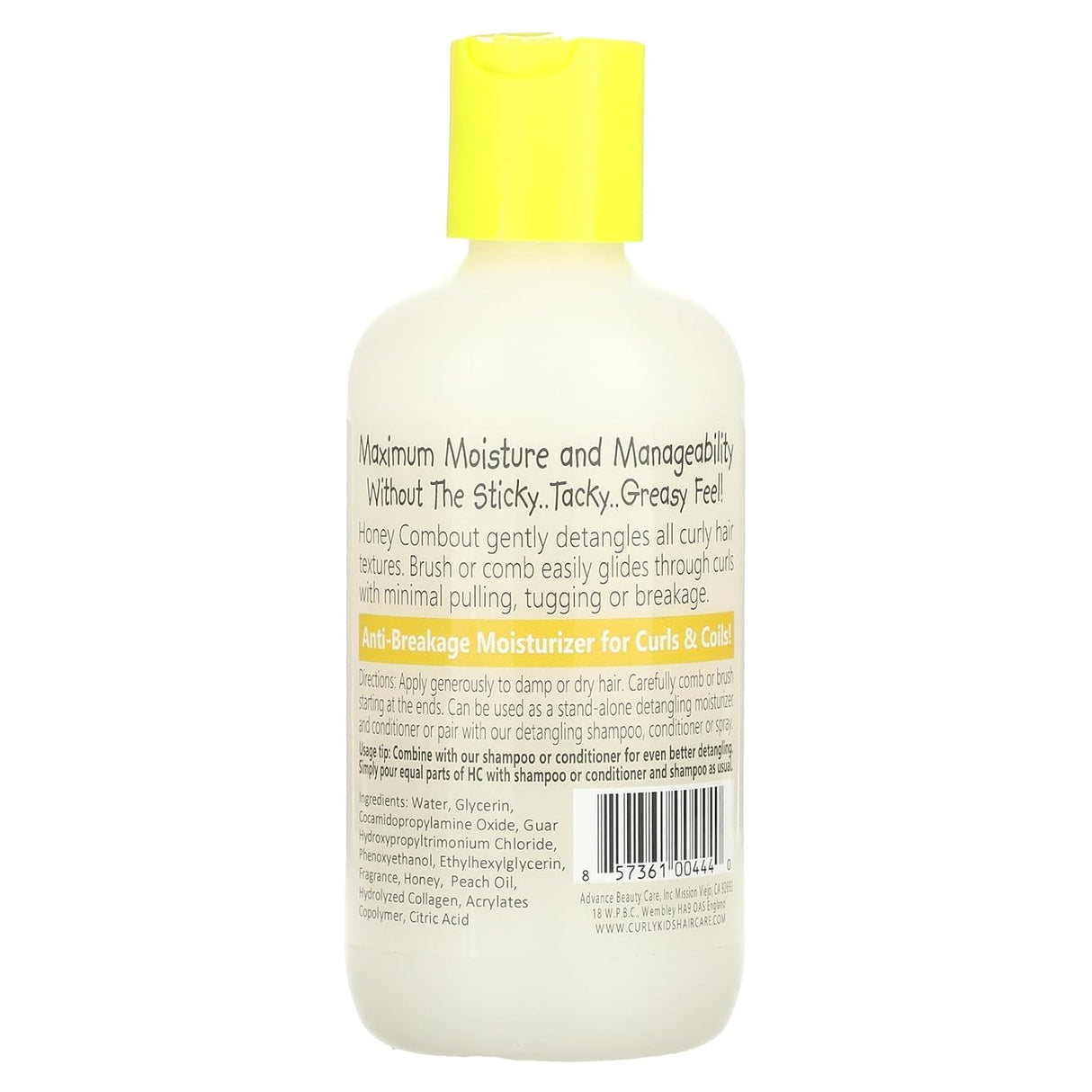 Curly Kids Honey Combout Moisturizing Detangler 6 oz