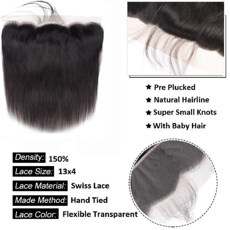 1St Class 100% Brazilian Virgin Hair 10A 13X4 Straight