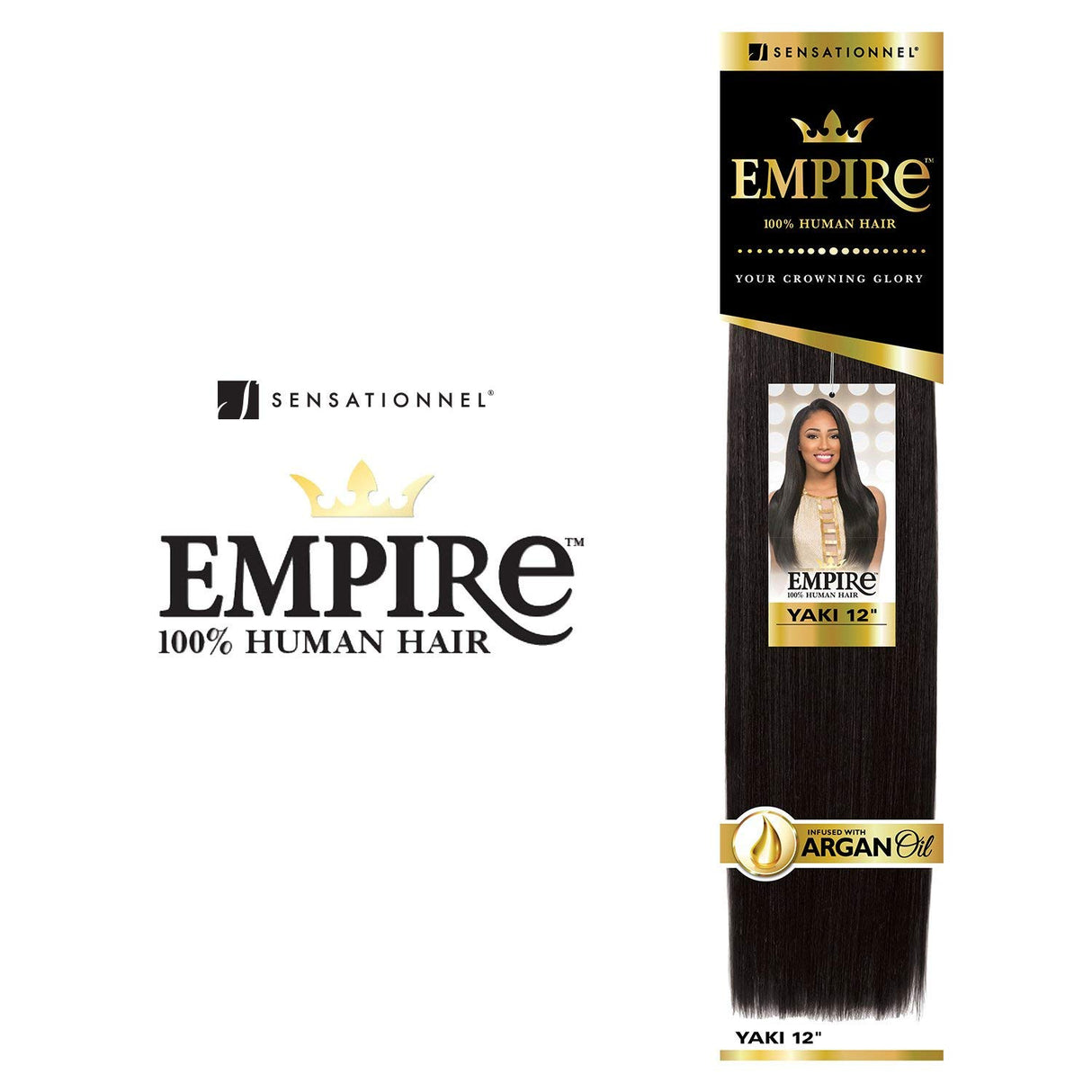 Sensationnel Empire Yaki 100% Human Hair Tangle-Free Weave for Quick Weave