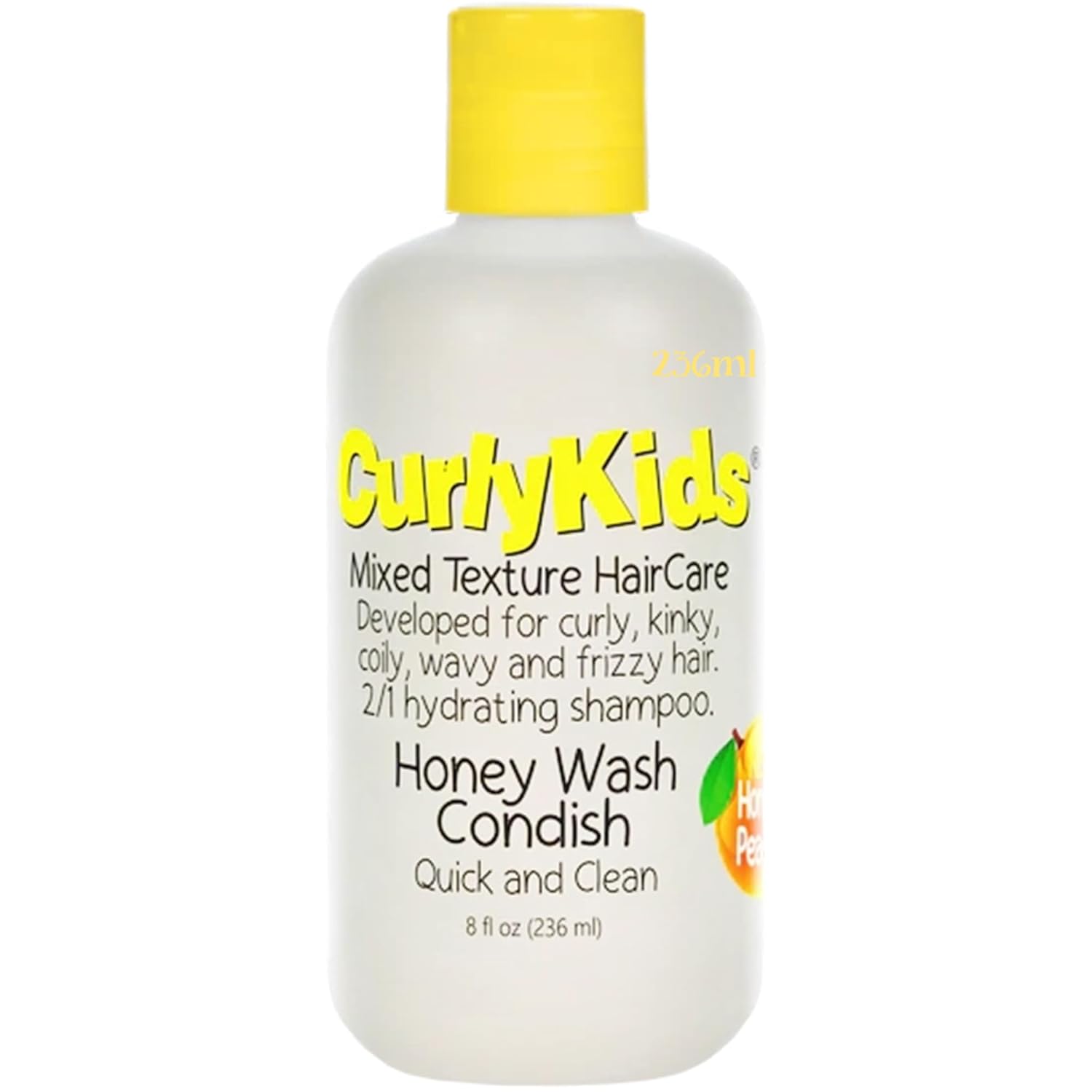 CurlyKids Honey Wash 2-in-1 Shampoo & Conditioner 8 oz