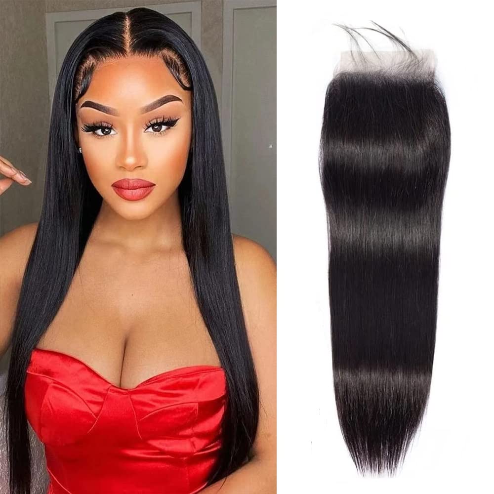 1St Class 100% Brazilian Virgin Hair 10A 4X4 Straight 16"