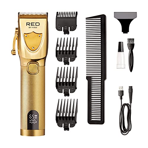 RED BY KISS 3 Clean cut Cordless Hair Clippers Trimmer Grooming Kit