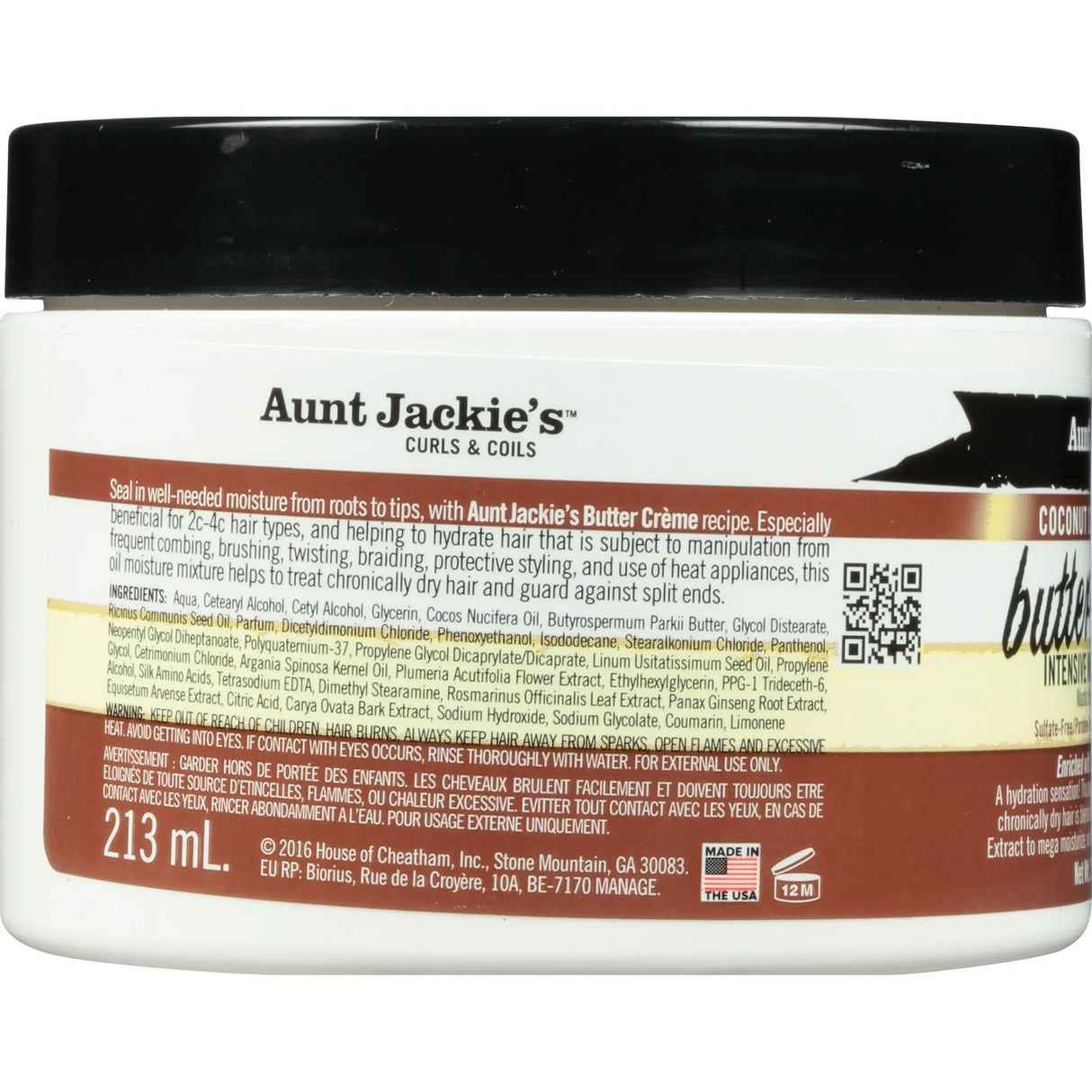 Aunt jackie's Coconut Butter Cream 7.5 oz