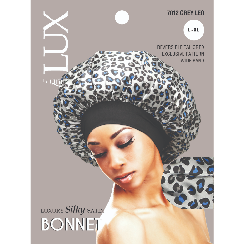 Qfitt Luxury Silky Satin Bonnet (L-XL) Pack of 3