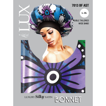 Qfitt Luxury Silky Satin Bonnet (L-XL) Pack of 3