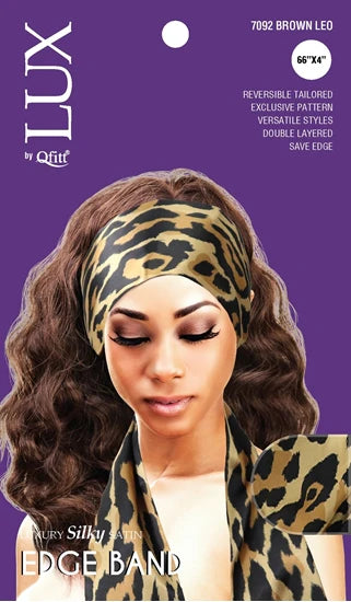 Qfitt Luxury Satin Reversible Edge Band Patterns Pack of 3