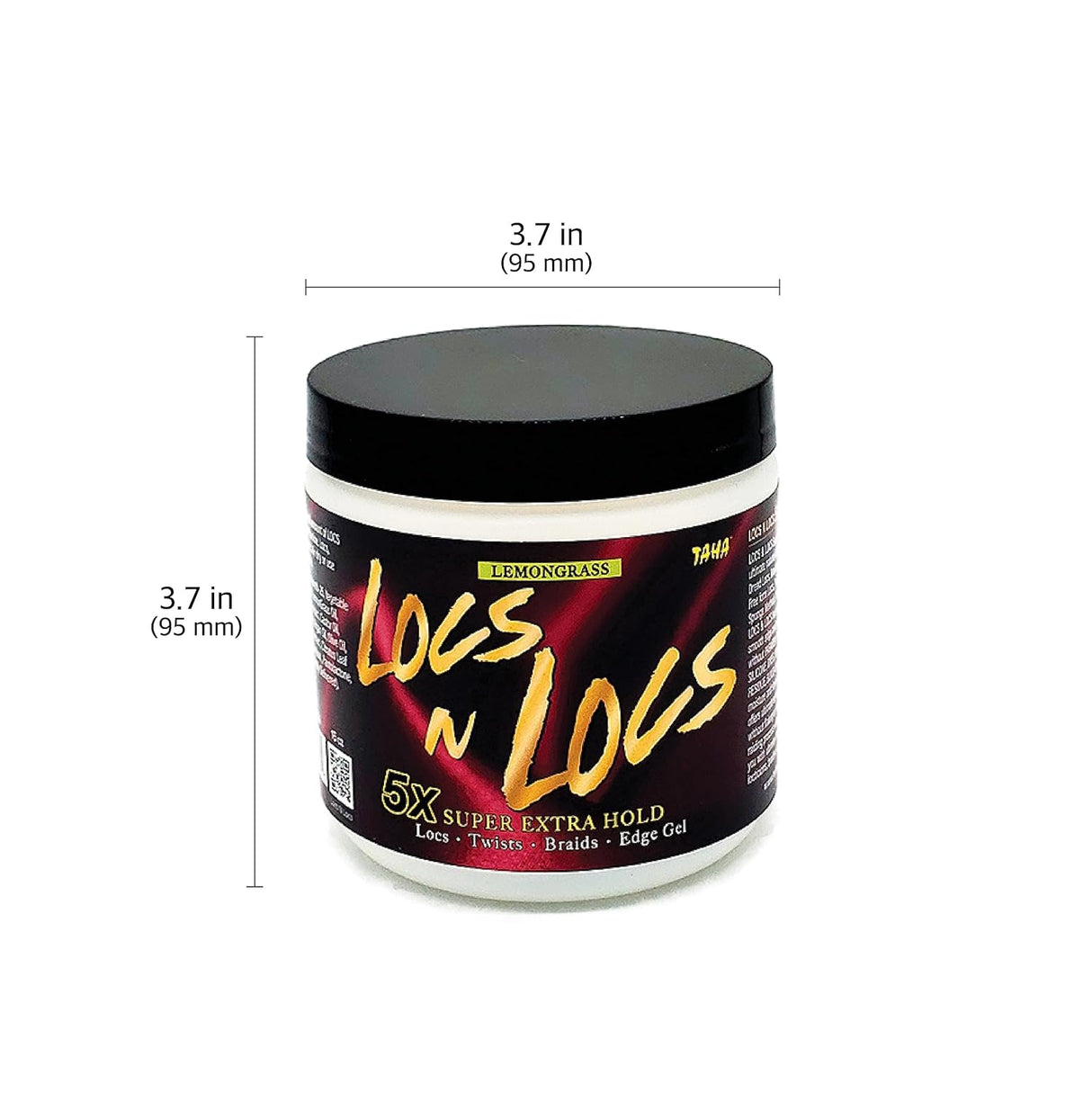 Taha & Locs 5X Super Extra Hold Gel for Locs, Braids & Twists 16 oz