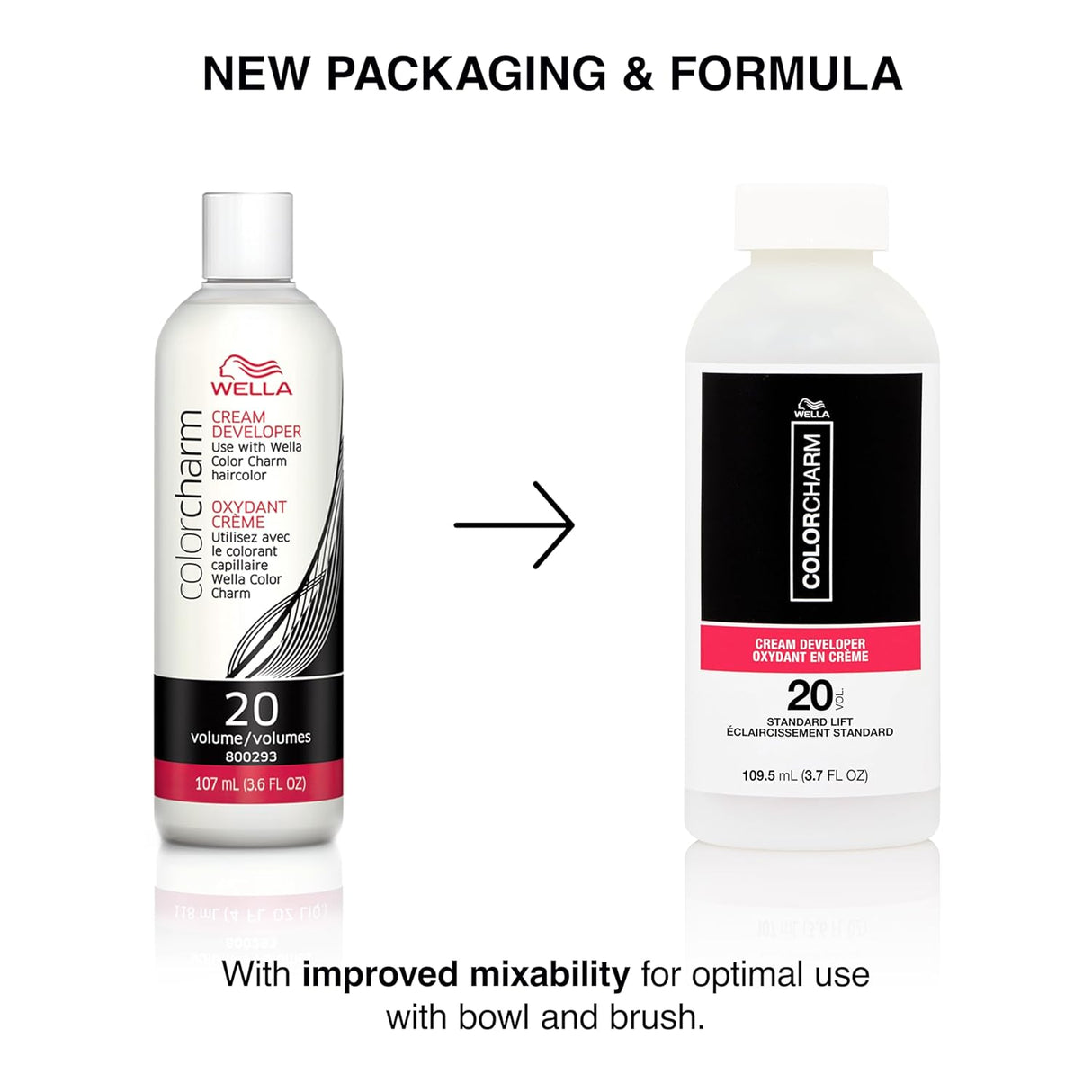 COLORCHARM 20 Volume Cream Developer Gray Blending 3.7 oz