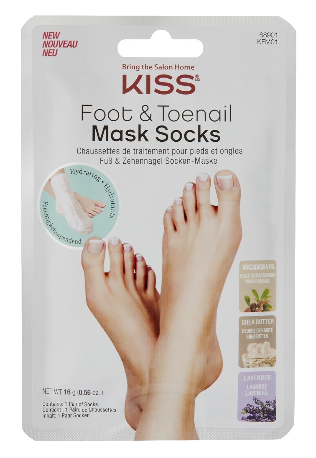 KISS Foot & Toenail Soothing Mask Socks