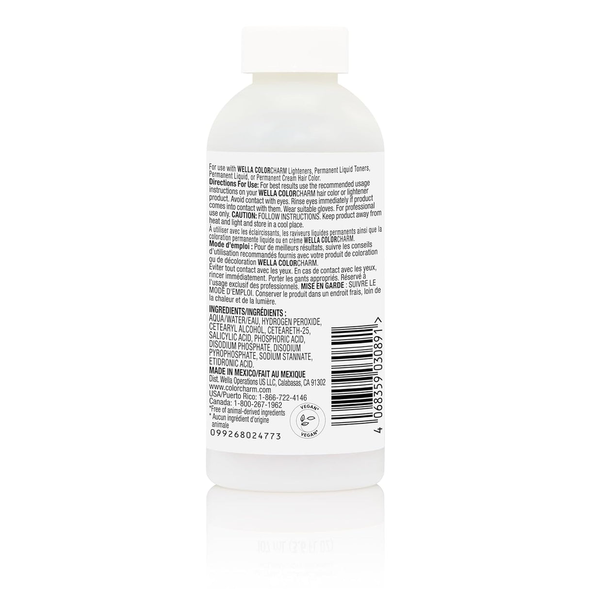 COLORCHARM 20 Volume Cream Developer Gray Blending 3.7 oz