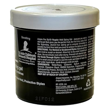 Ampro Pro Style Strengthening Hair Gel 6 oz
