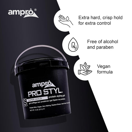 Ampro Pro Style Ultimate Super Hold Gel 5lb