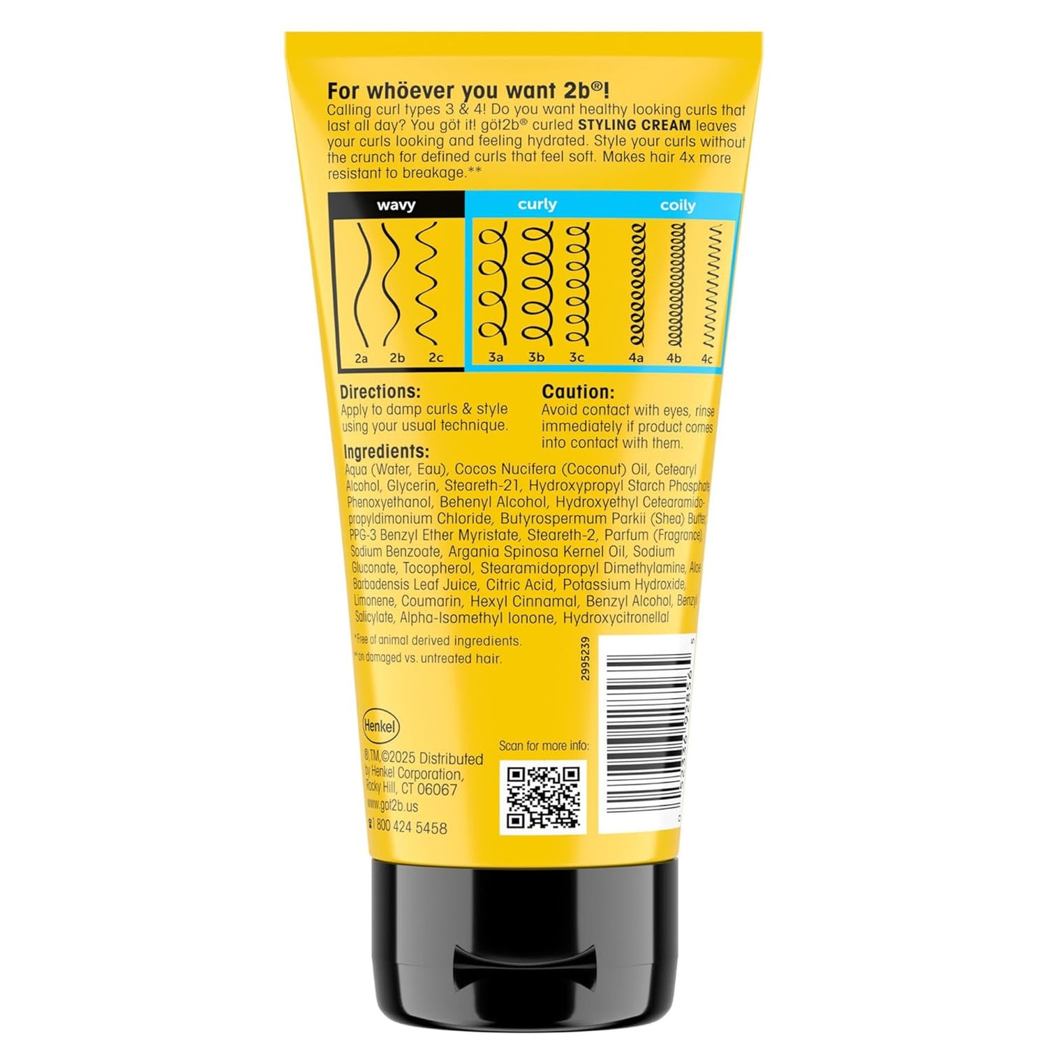 Got2b Curled Styling Cream 6oz