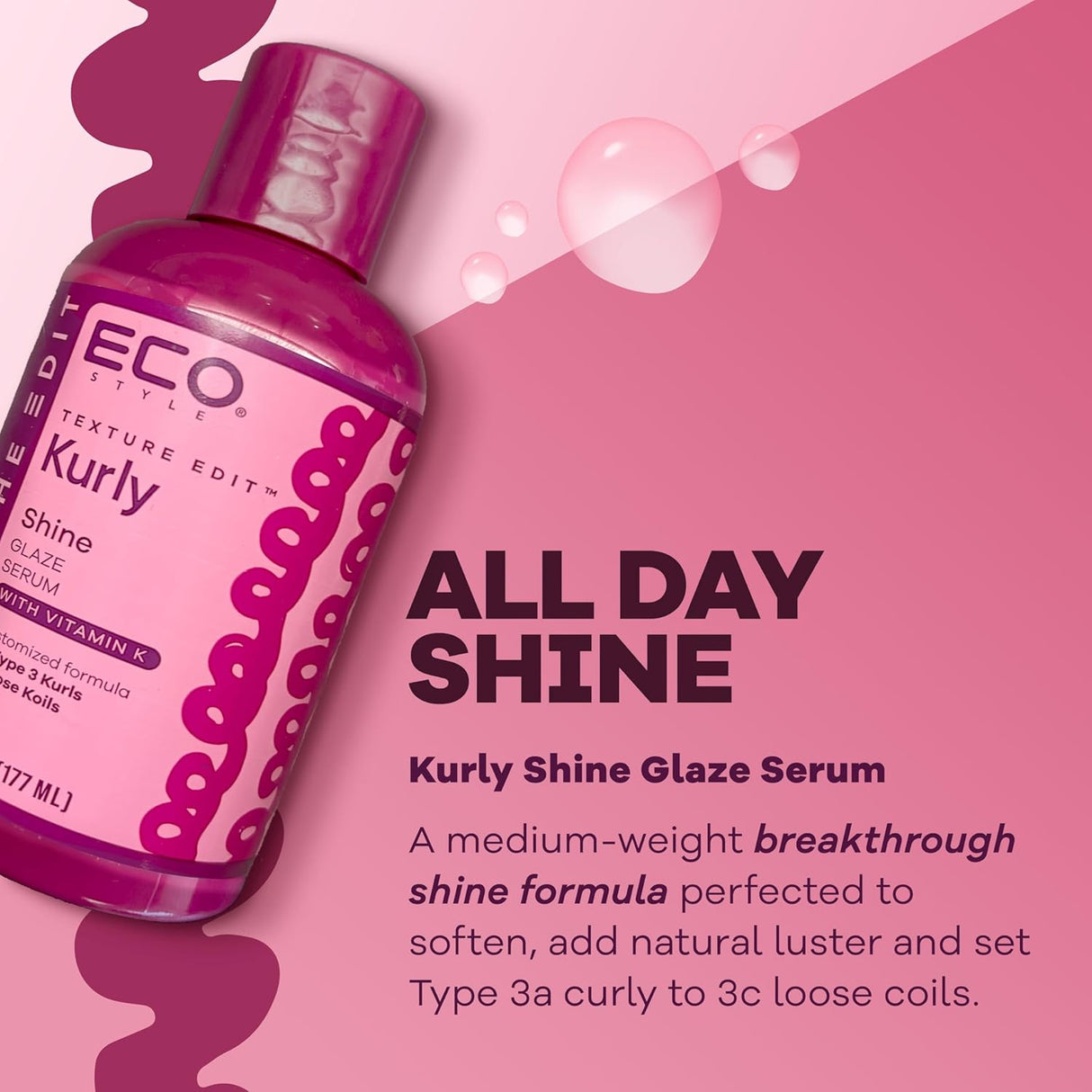 Eco Style The Edit Texture Edit Kurly Shine Glaze 6 oz