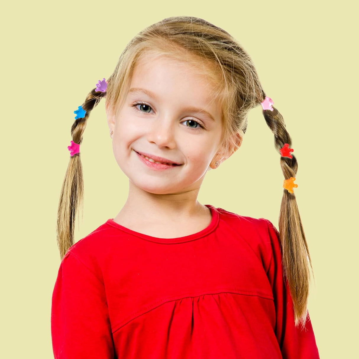 RED BY KISS Kid's Small Crown Claw Clip 30-Pack