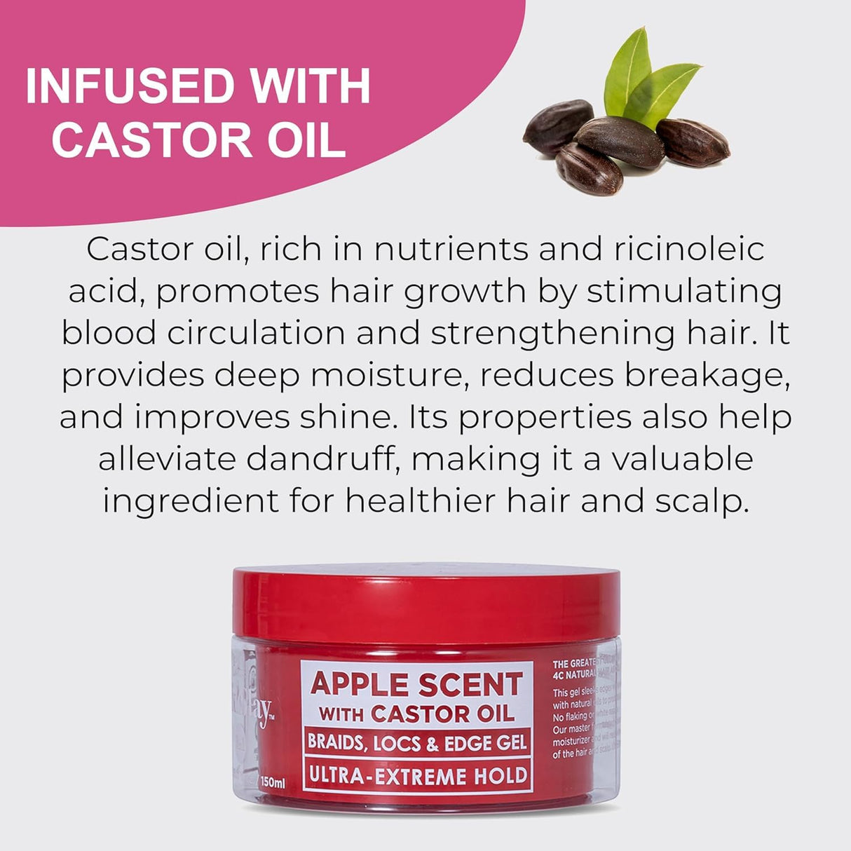 Esha Slick N Slay 3-in-1 Braiding Gel Ultra Extreme Hold 8 oz