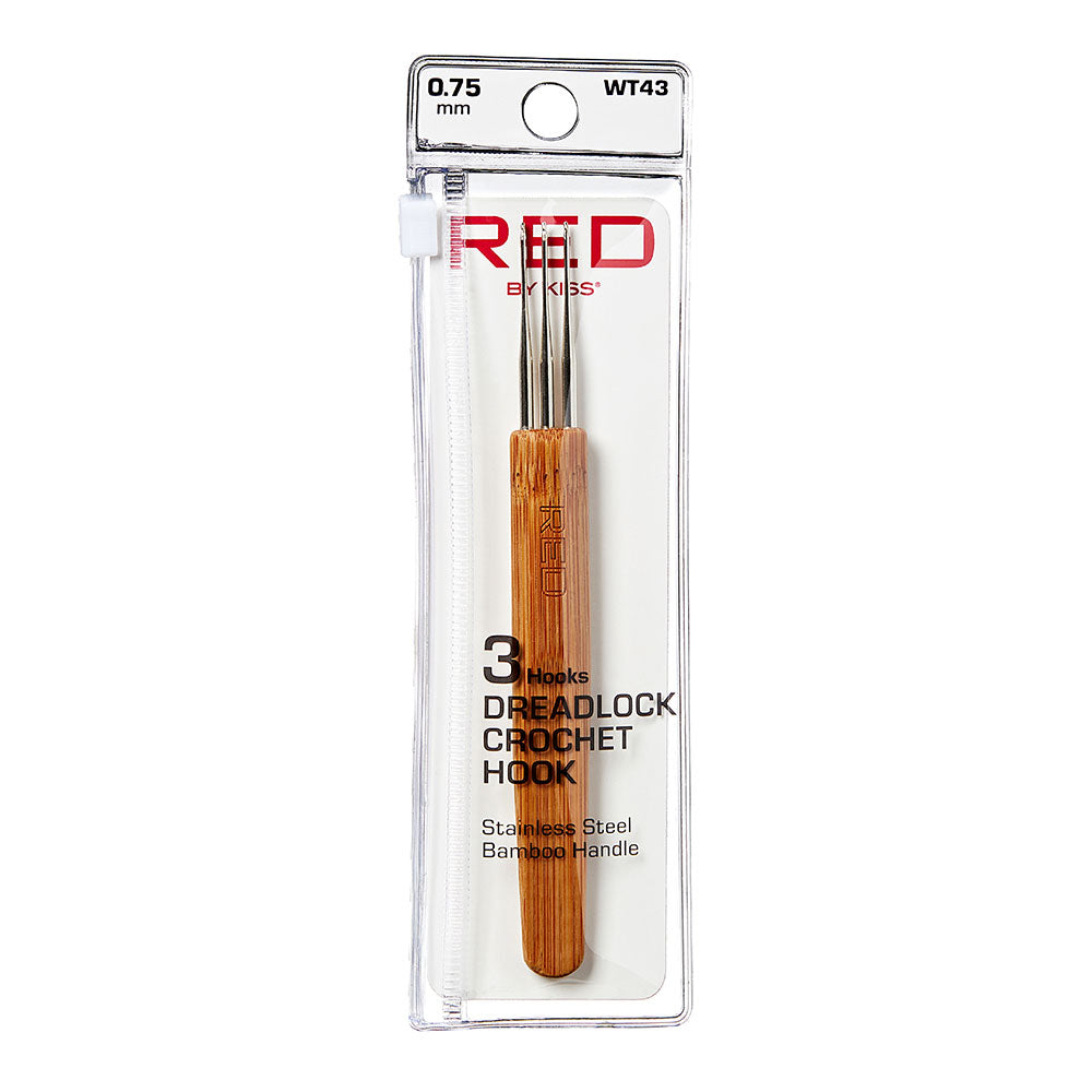 Red By Kiss 3-Hooks Dreadlock Crochet Needle 0.75mm (WT43)