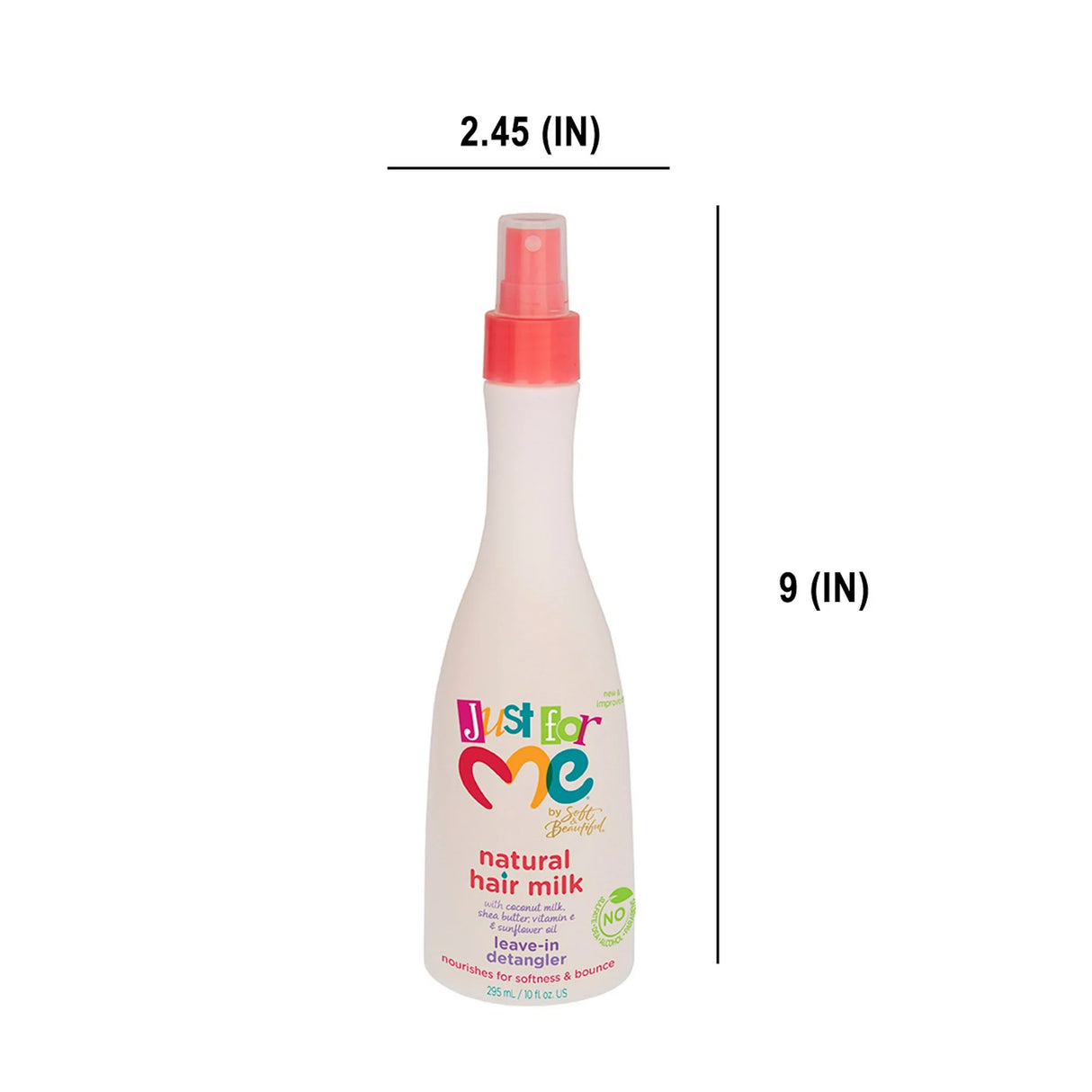 Just For Me Natural Hair Milk Detangler For All Hair Textures 10 oz