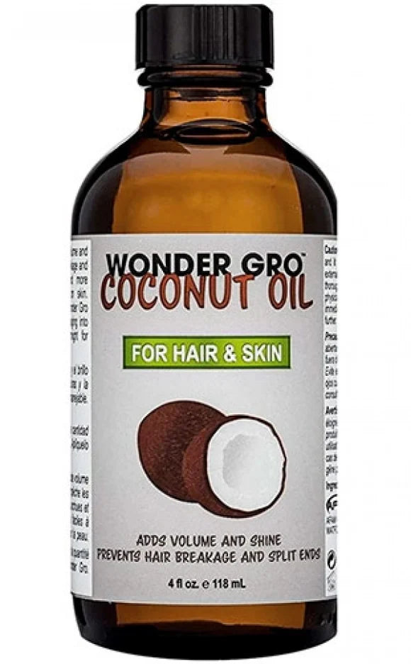 Wonder Gro Coconut Oil For Hair & skin 4 oz