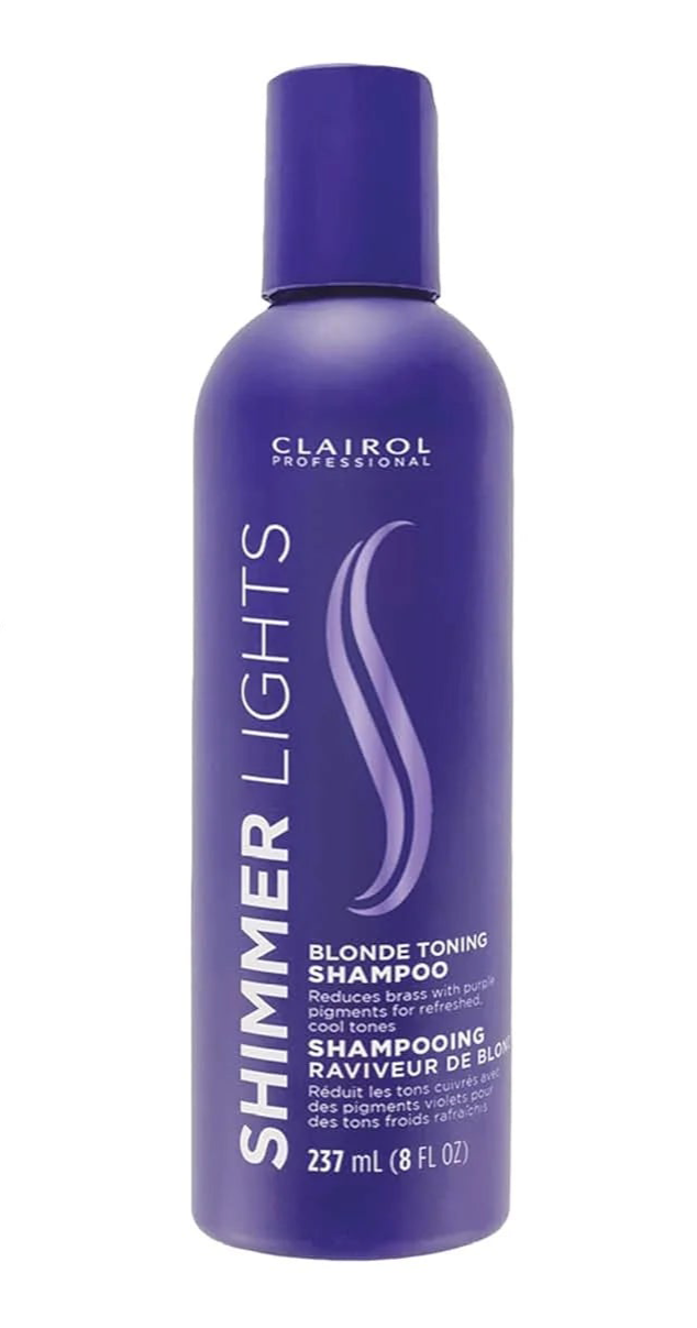 Clairol Professional Shimmer Lights Blonde & Silver Toning Shampoo