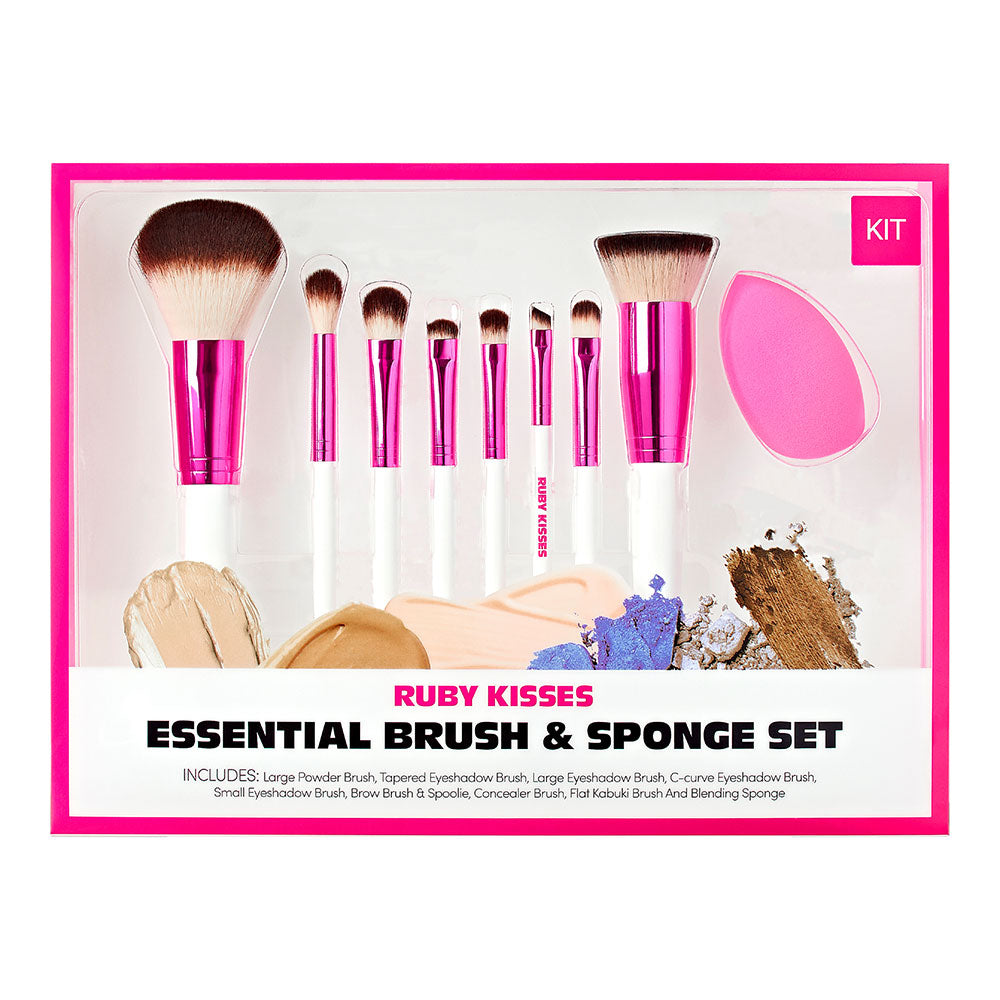 Ruby Kisses Flawless Base Kit - Brushes & Sponge