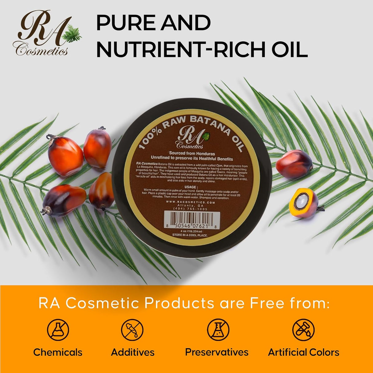 RA 100% RAW BATANA OIL JAR