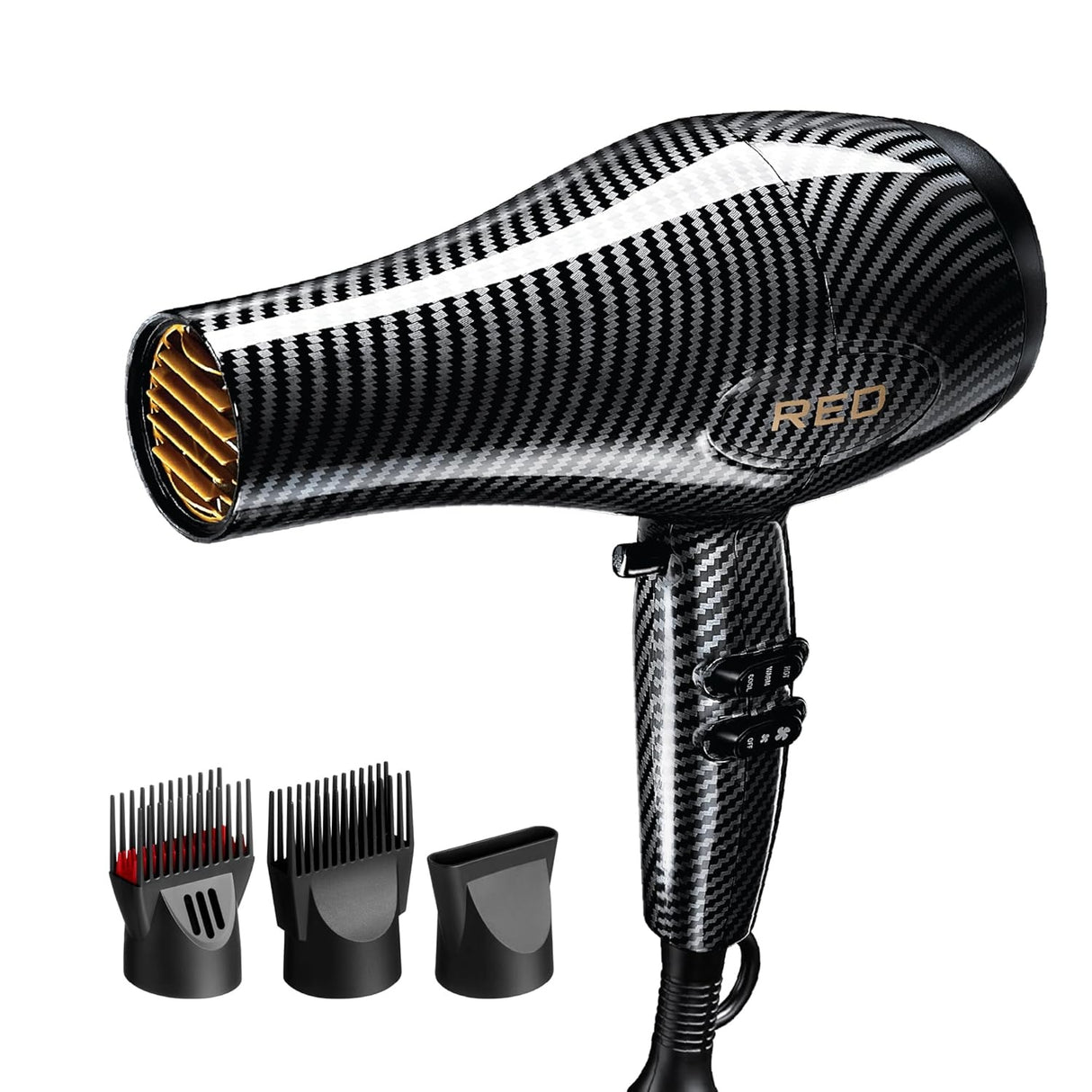 Red by Kiss Carbon 3200 BD32 Ionic Blow Dryer with Tourmaline Technology