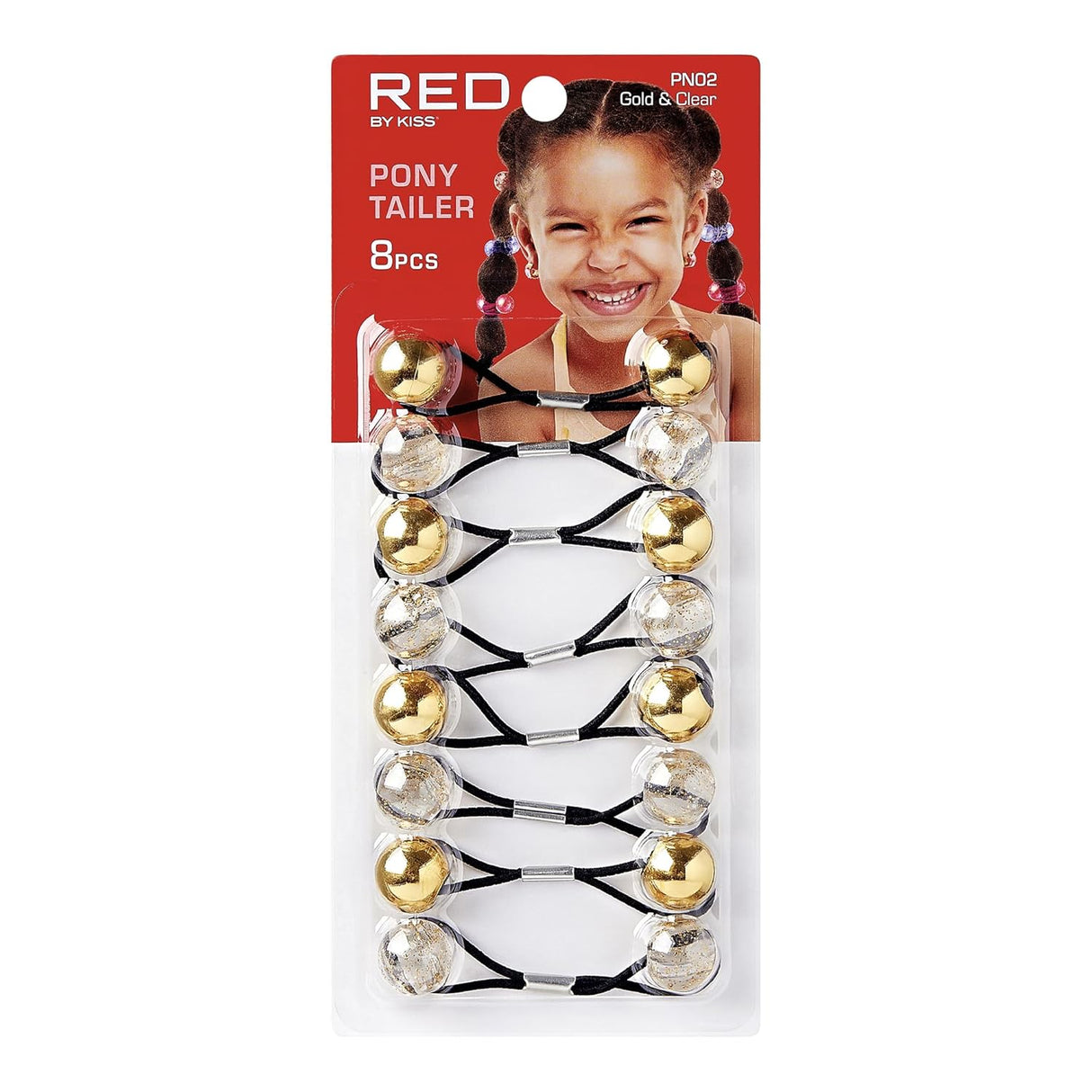 RED BY KISS Kids Ponytailers  8-Pack