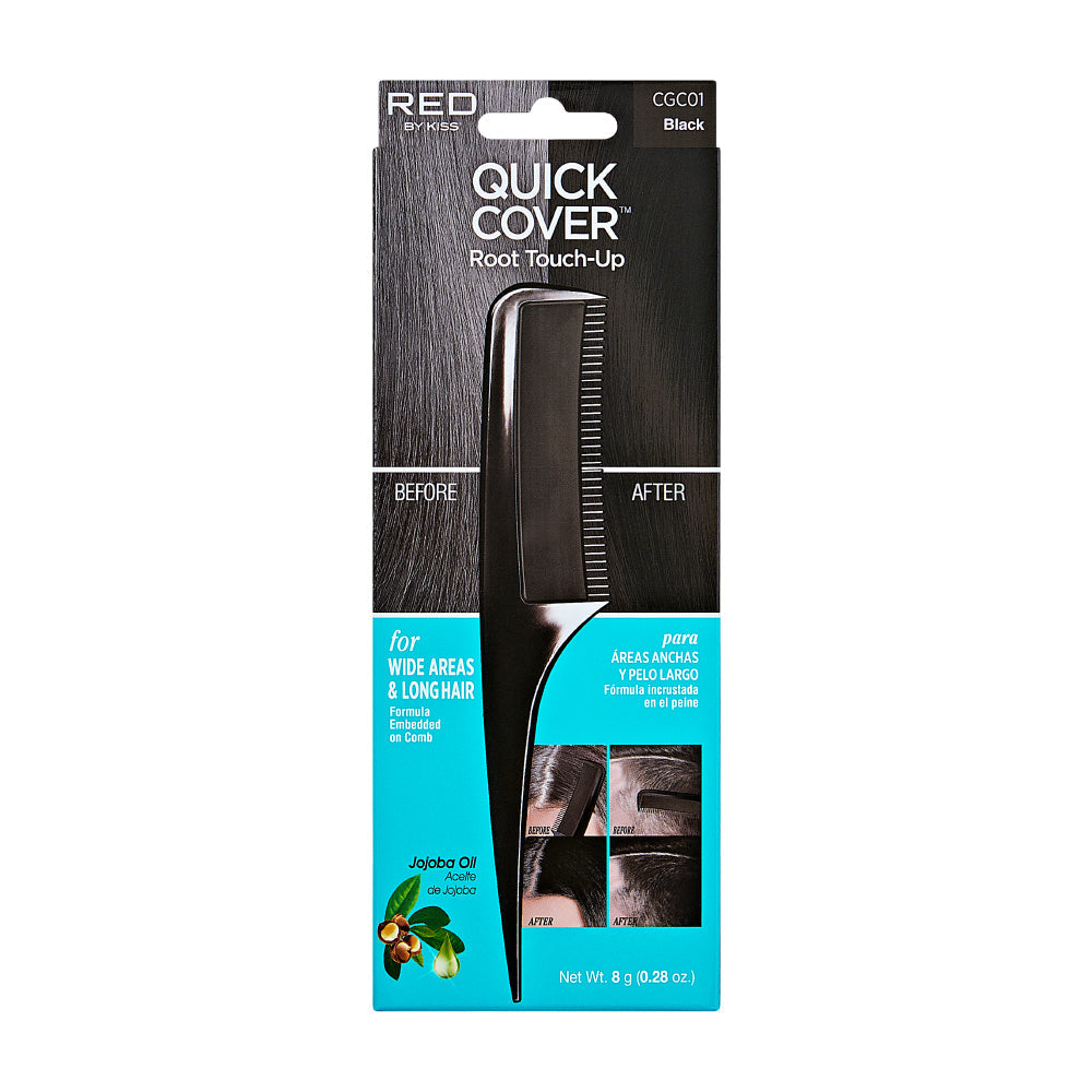 KISS Quick Cover Comb-On Black Temporary Hair Color