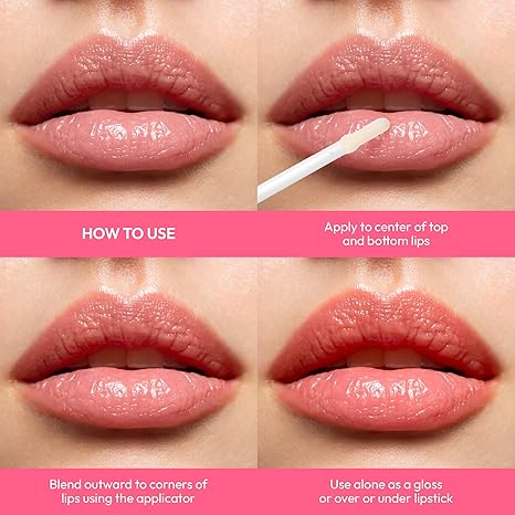 Ruby Kisses Plumping Lip Gloss Hydrating High-Shine Lip Plumper 0.15oz
