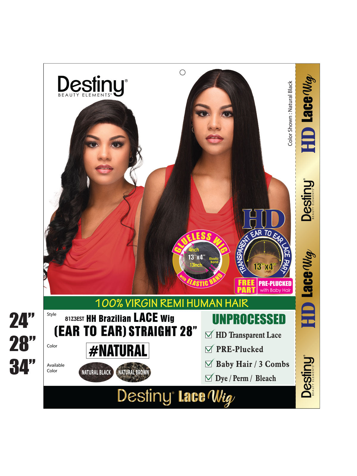 Destiny Natural Brazilian Straight