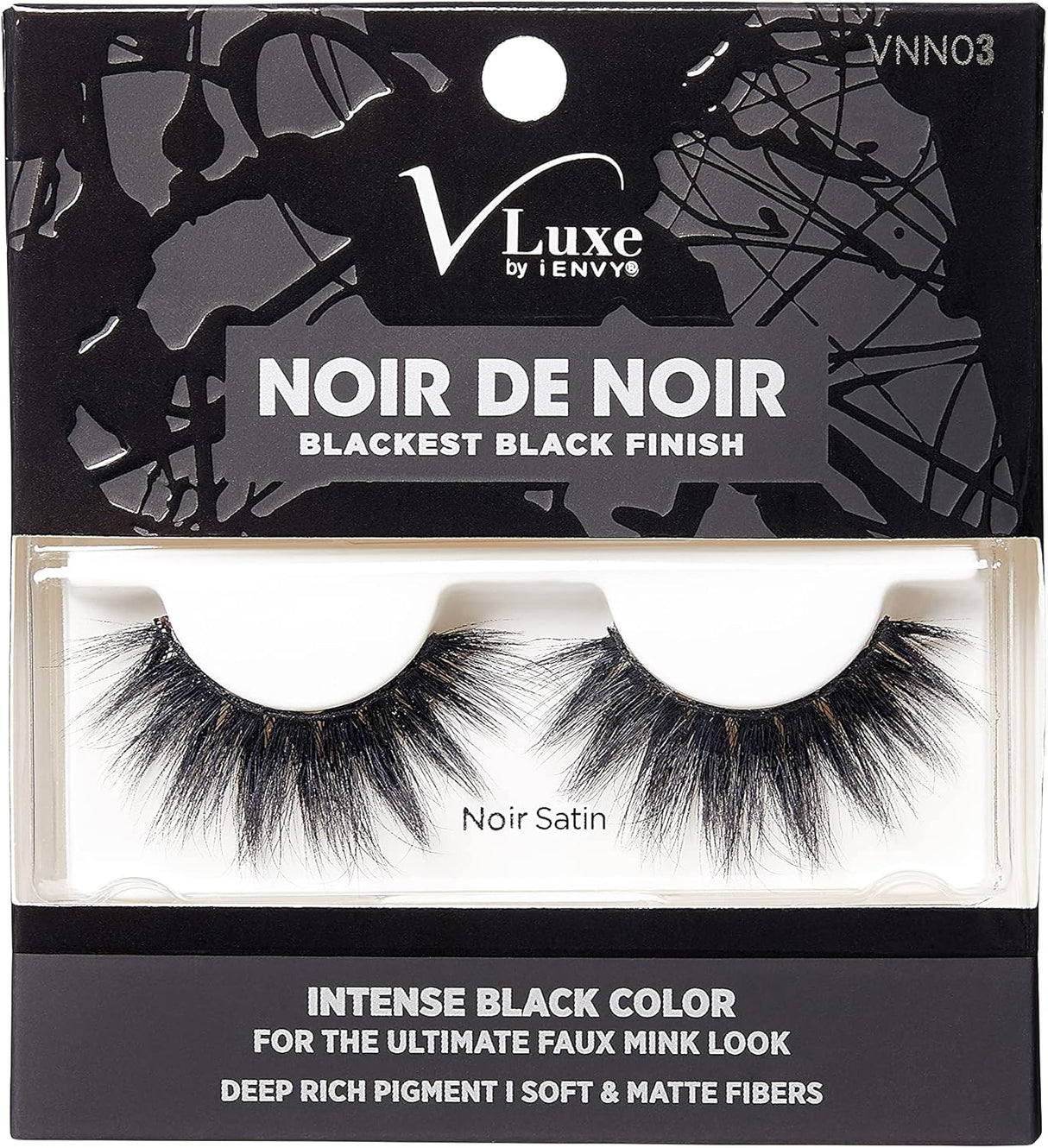 V LUXE BLACKEST BLACK FINISH EYELASHES