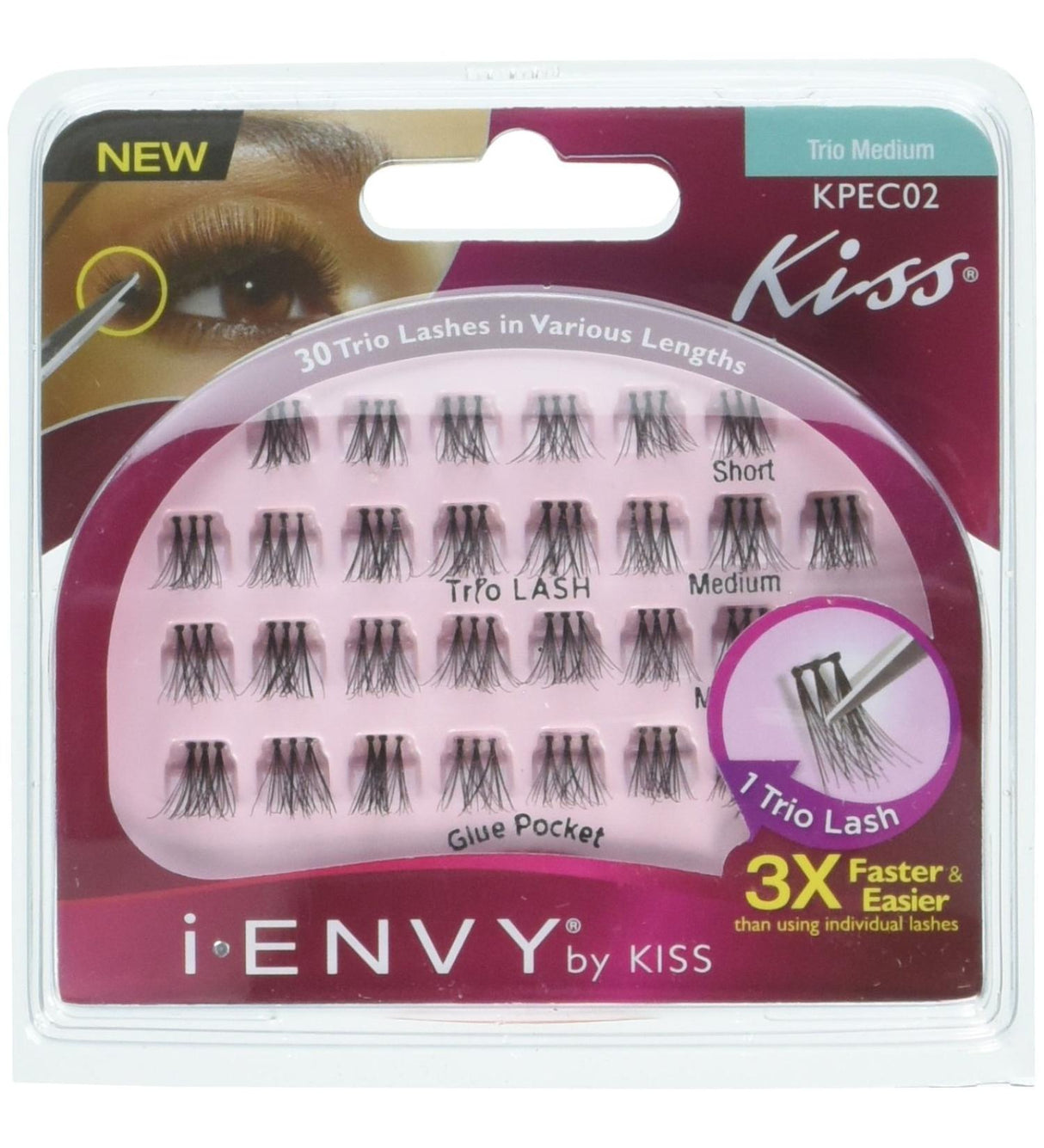 IEnvy 3D Trio Classic Medium Individual Eyelashes
