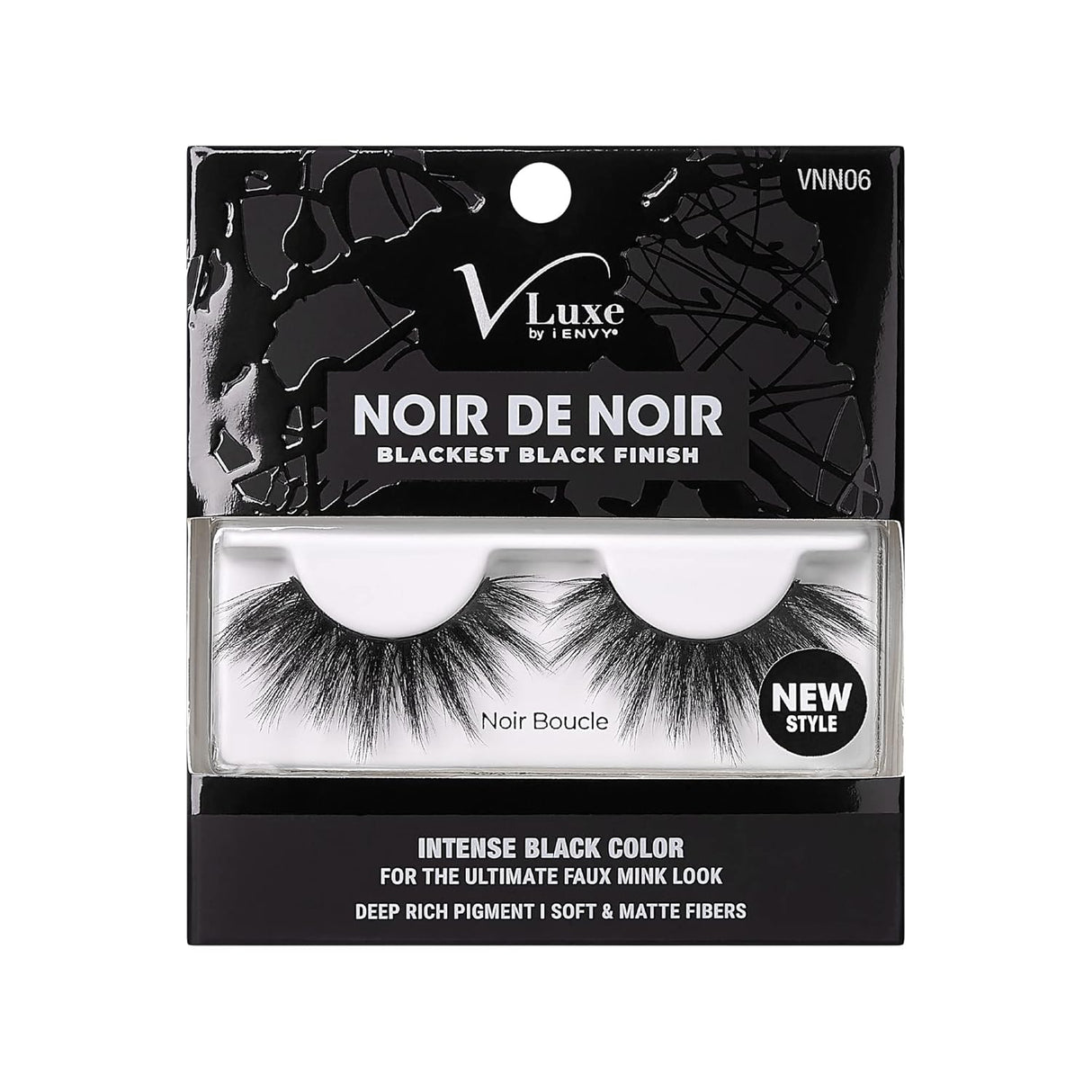 V LUXE BLACKEST BLACK FINISH EYELASHES