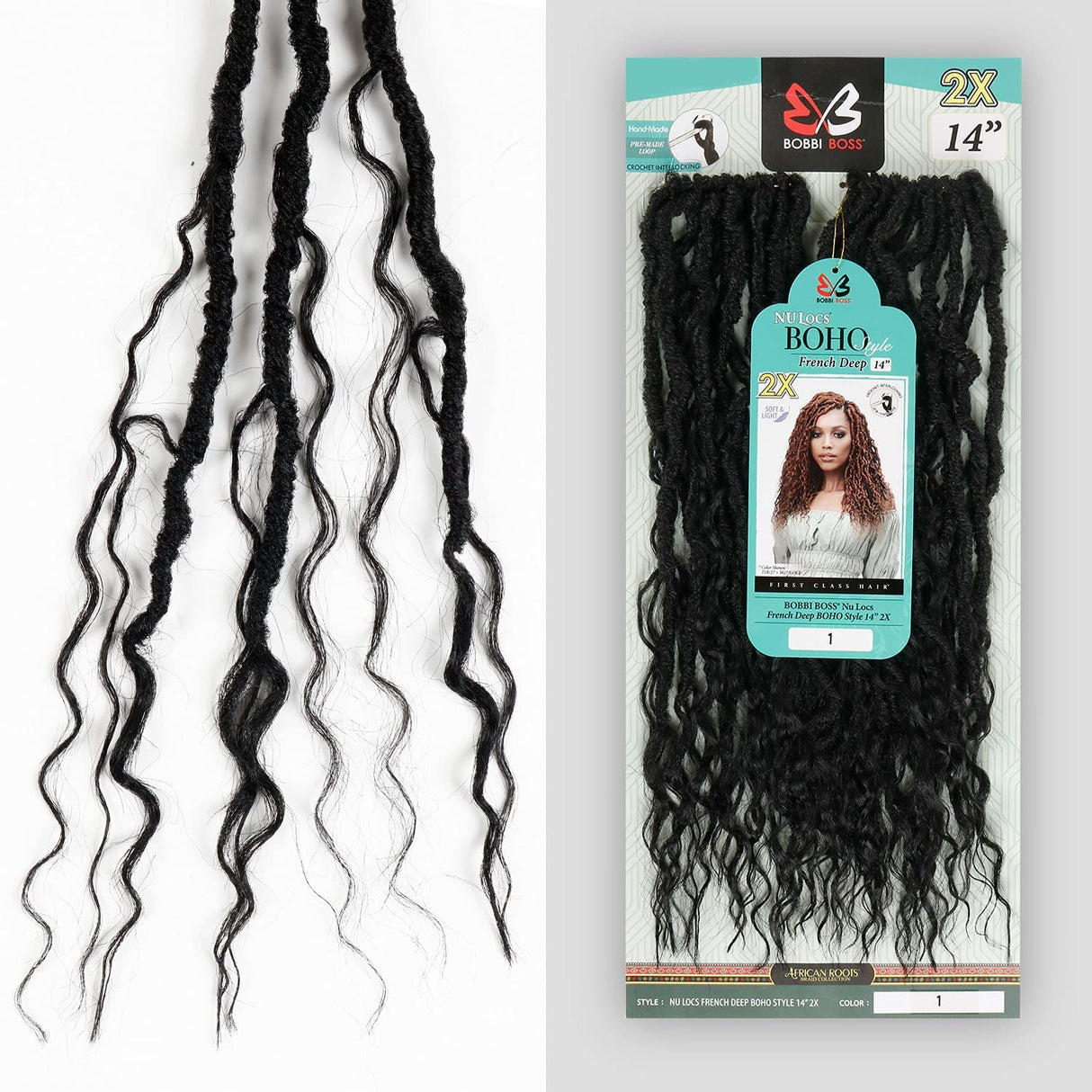 Bobbi Boss Nu Locs Easy Grip - Pre-Looped Crochet Hair