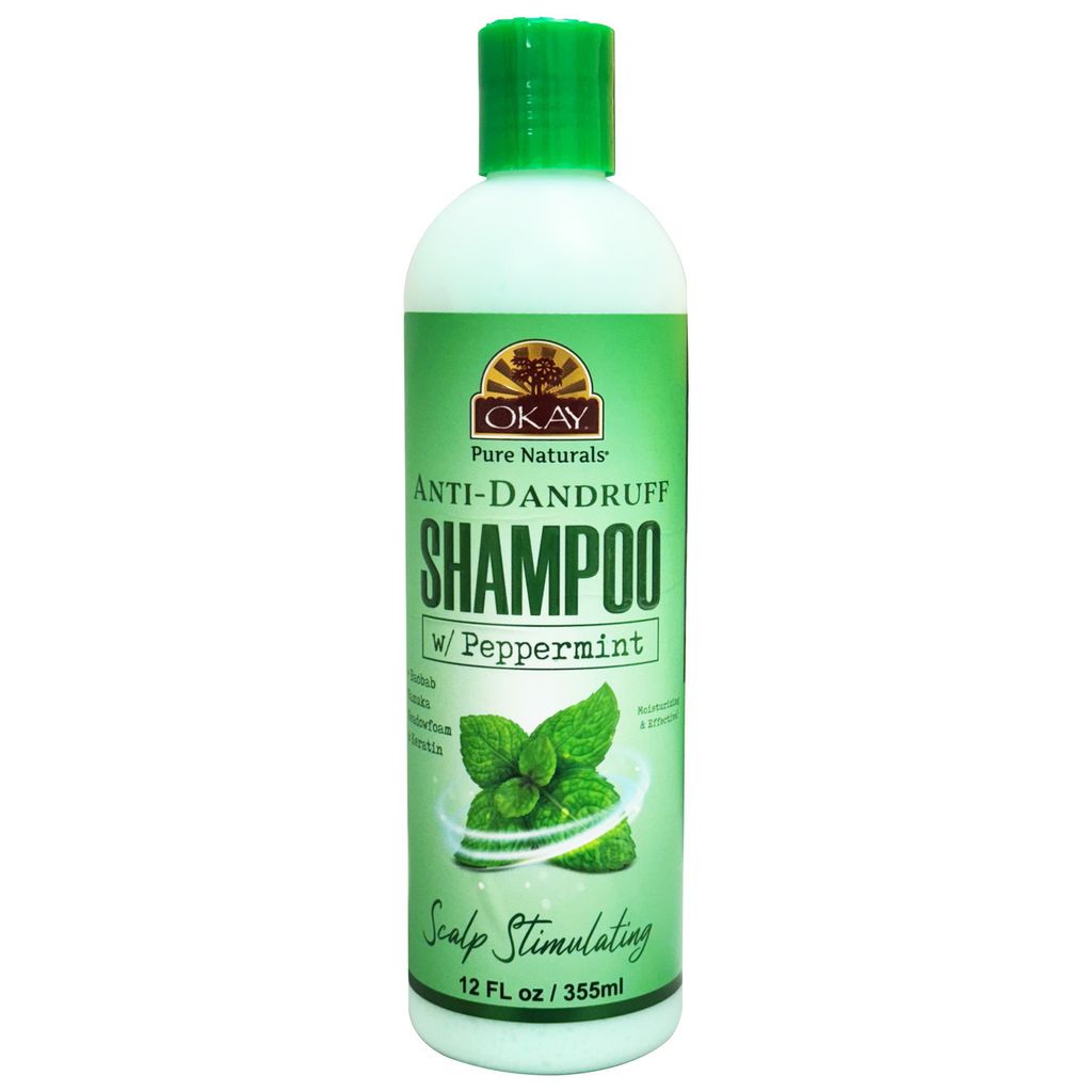 OKAY Anti-Dandruff Peppermint Shampoo 12oz