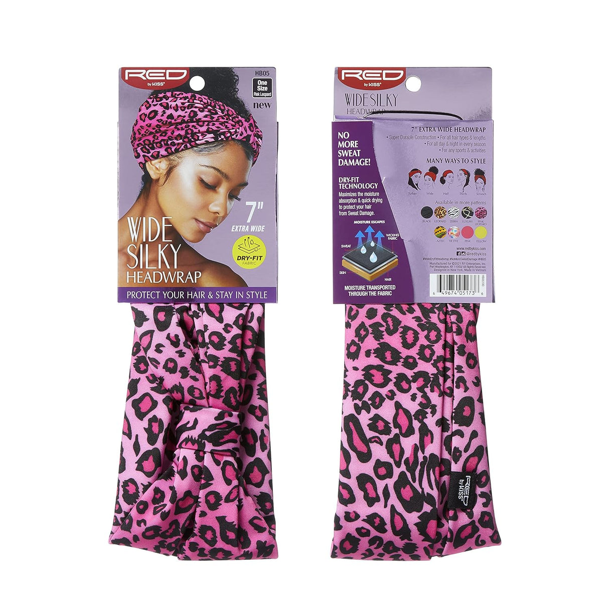 RED BY KISS Wide Dry Fit & Silky Headwraps