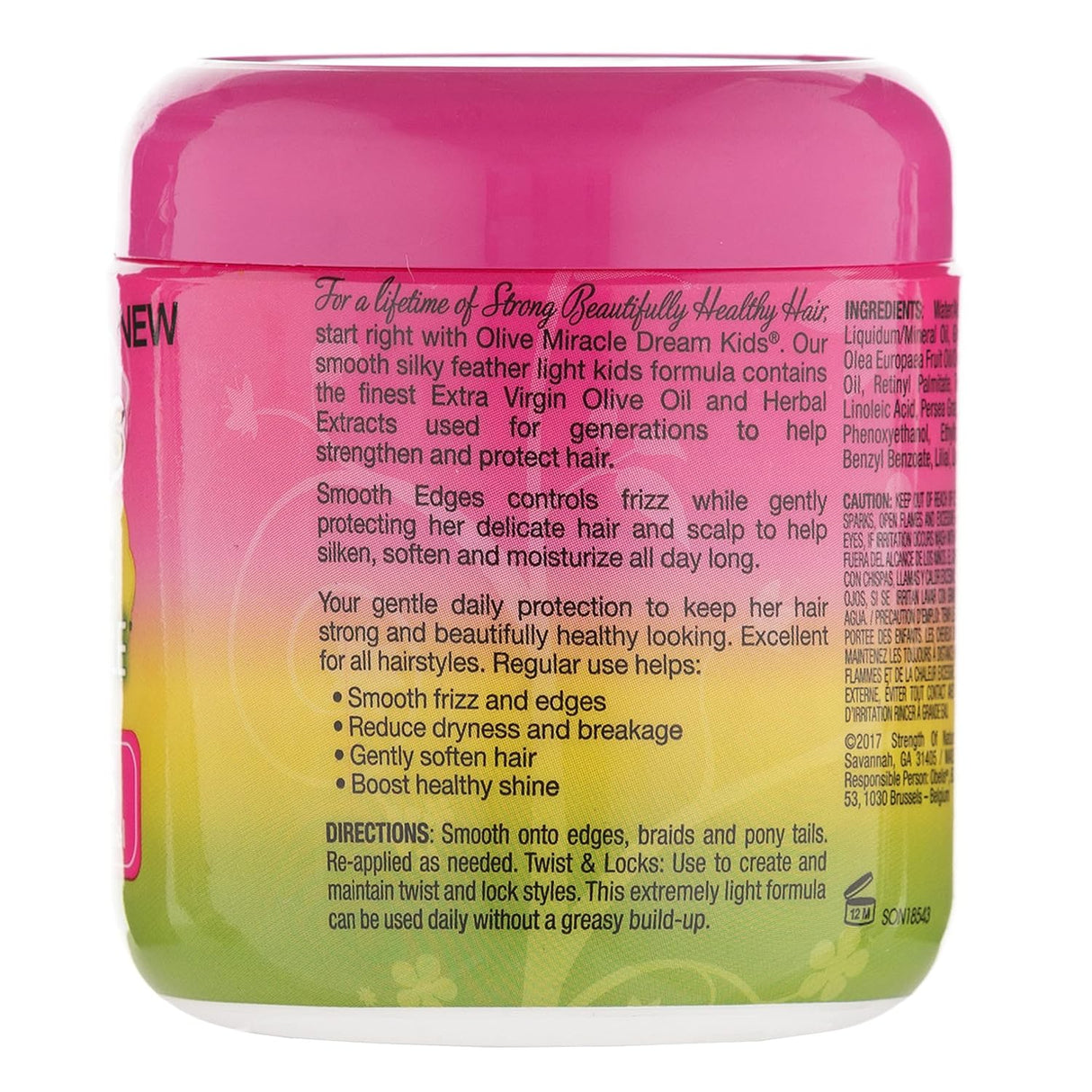 African Pride Dream Kids Olive Smooth Edges Conditioning Gel 6 oz