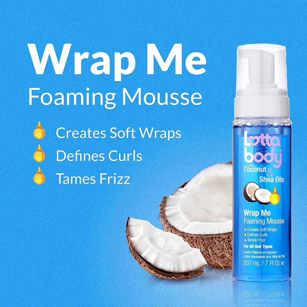 Lottabody Coconut & Shea Wrap Me Foaming Curl Mousse 7oz