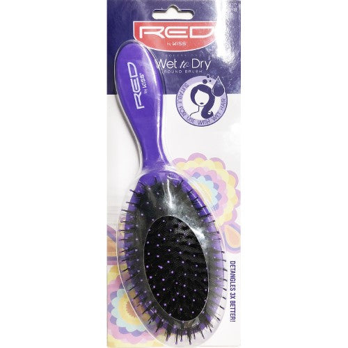 RED BY KISS Purple Boar Wet to Dry Round Brush