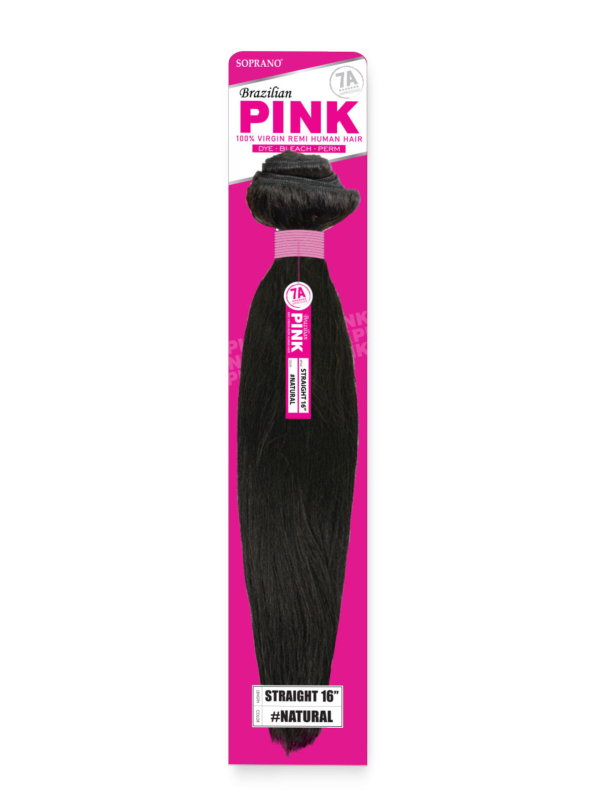 Soprano Brazilian Pink Straight Virgin Remy Human Hair