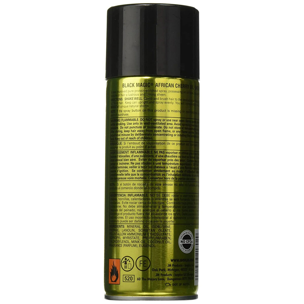 Black Magic Oil Sheen Cherry For Light & Natural Sheen 10.5 oz