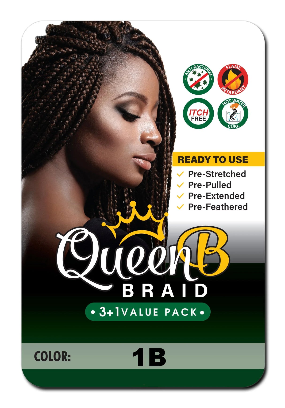 Queen B Pre-Stretched Braid 50"