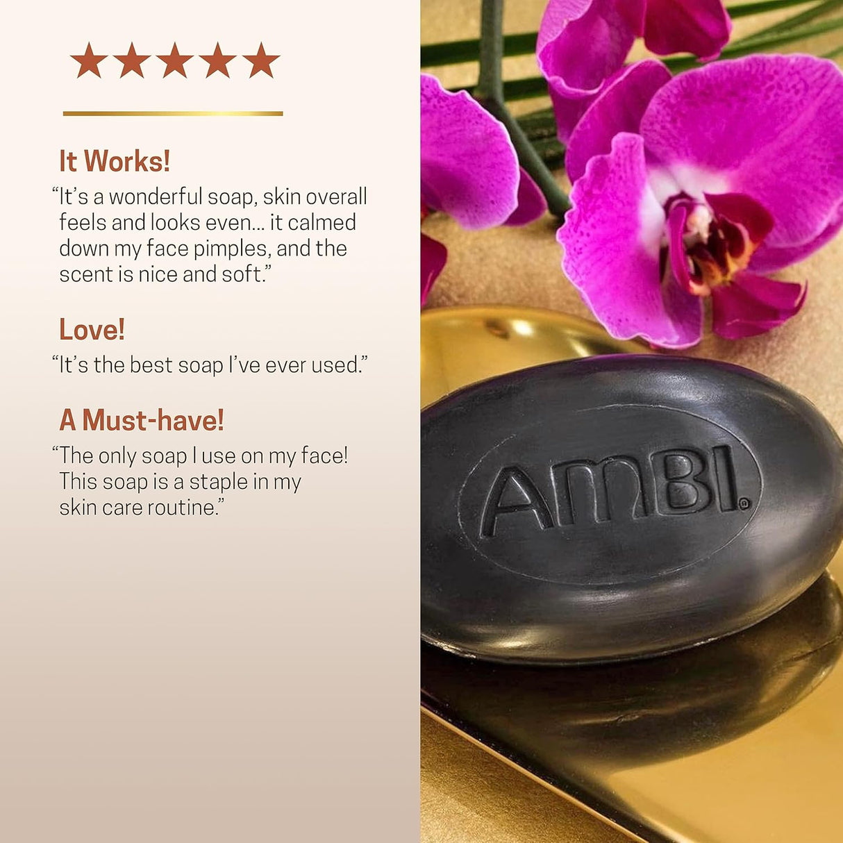AMBI Black Soap Cleansing Bar 5.3oz, Deep Pore Detox & Nourishing Care-6