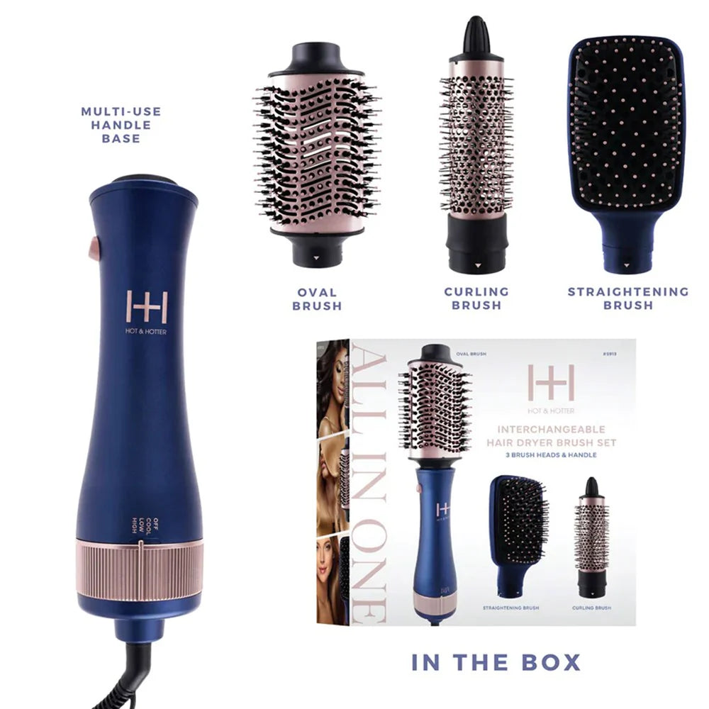 Annie Hot & Hotter Interchageable Hair Dryer Brush Set (5913)