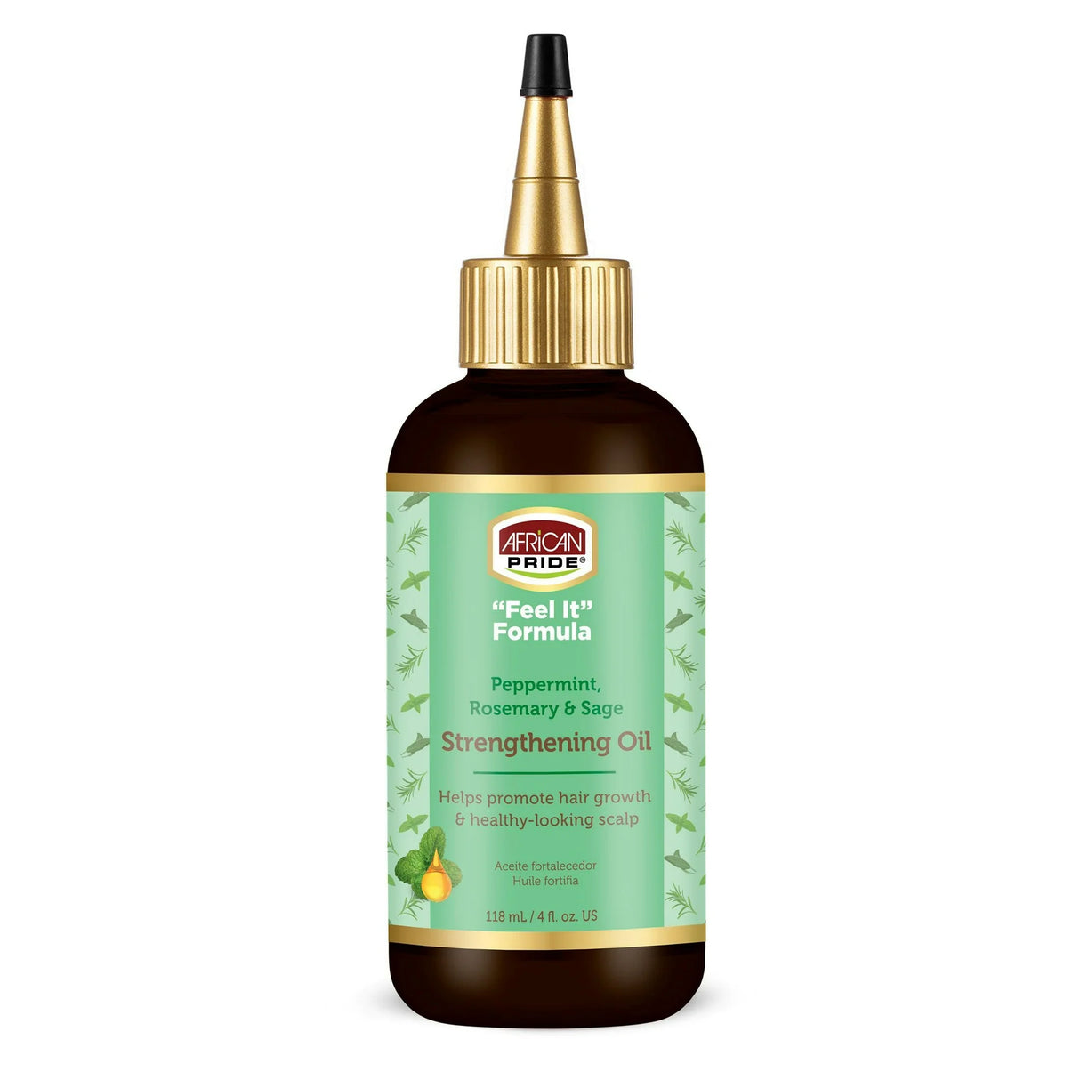 African Pride Peppermint Rosemary & Sage Oil 4 oz
