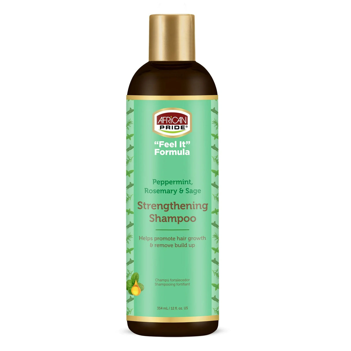 African Pride Peppermint Rosemary & Sage Shampoo 12 oz