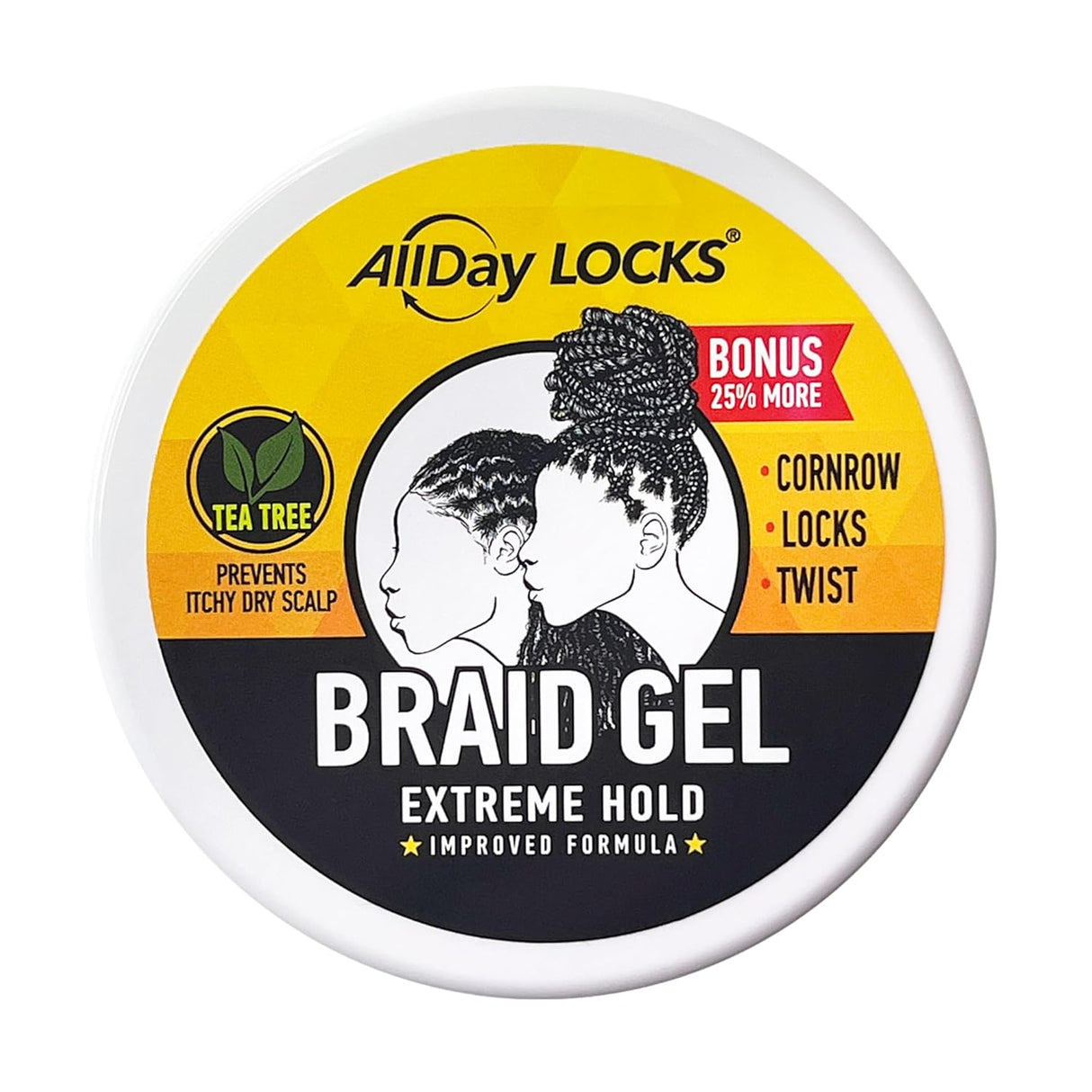 Allday Locks Braid Gel Extreme Hold 5Oz-2