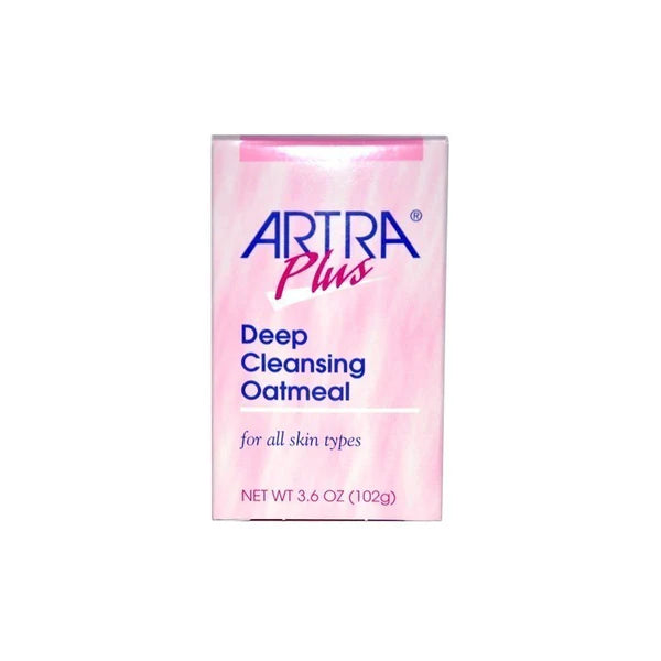 Artra Plus Deep Cleansing Soap 3.6oz, Artra Plus soap bar, deep cleansing soap, moisturizing cleansing soap, Artra Plus skin care soap, soap for oily skin, soap for acne-prone skin, gentle cleansing soap, natural skin soap, Artra Plus deep clean soap, soap for healthy skin, antibacterial cleansing soap, soap bar for daily use, Artra Plus 3.6oz soap, cleansing soap for face and body, soap for sensitive skin, hydrating cleansing soap